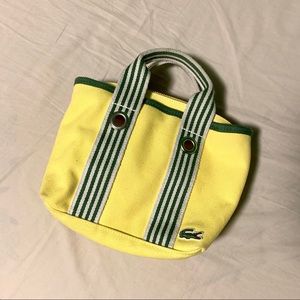 Lacoste yellow mini bag